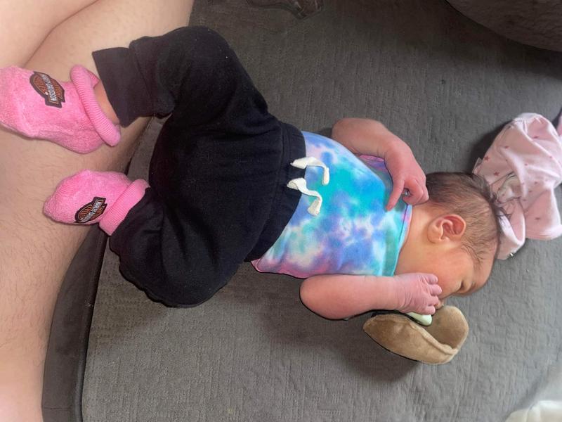 Babydolls, first Pink harley booties!!