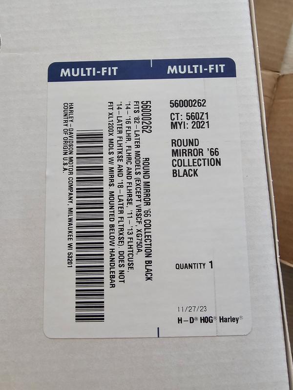 Label on box showing 262