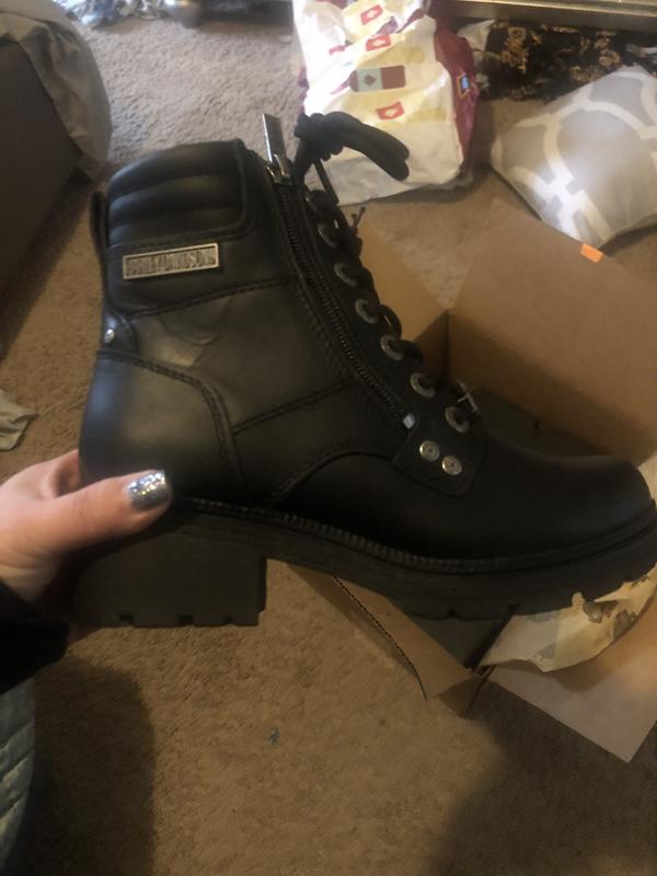 Harley-Davidson ☆ Inman Mills Motorcycle Boots Women's Harley-Davidson Women's Inman Mills Motorcycle Boot BLACK