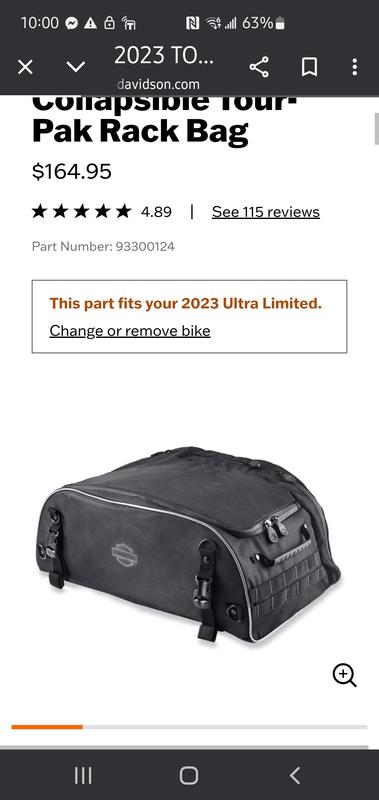 Onyx Premium Luggage Collapsible Tour-Pak Rack Bag 93300124