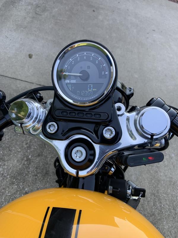 Gauge showing gas gauge after install