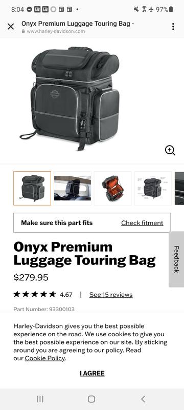 Onyx Premium Luggage Touring Bag 93300103 | Harley-Davidson USA