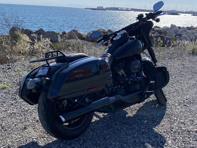 With ST Saddlebags and Hold-fast Luggage Rack