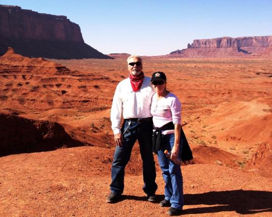 Wearing my Favorite Harley Boots in Monument Valley