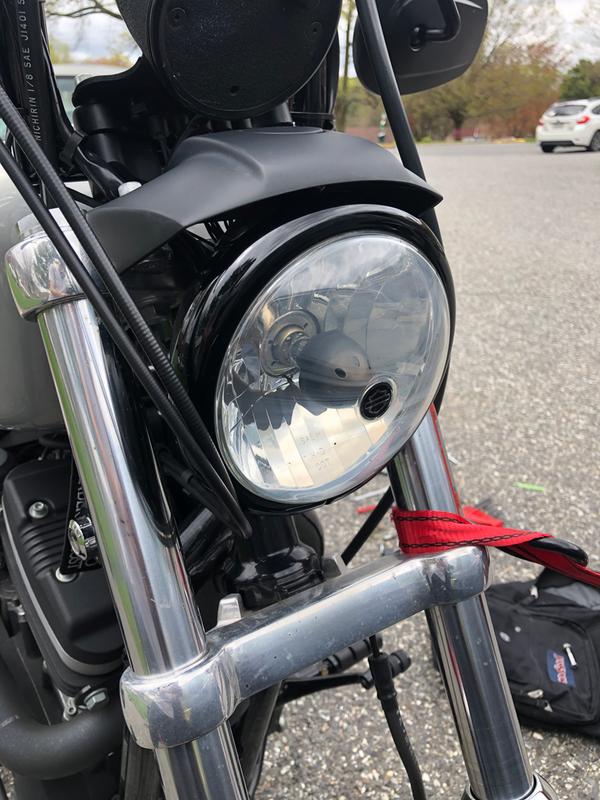 Black headlamp trim