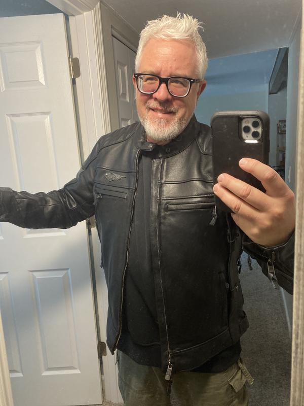 Fits great with a sweatshirt or hoodie too
