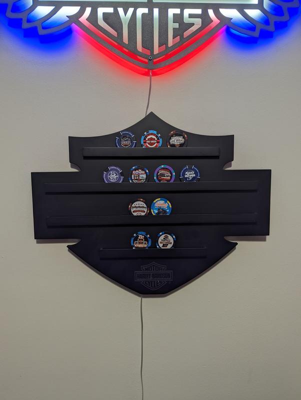 Bar Shield Coin Display Harley Davidson USA