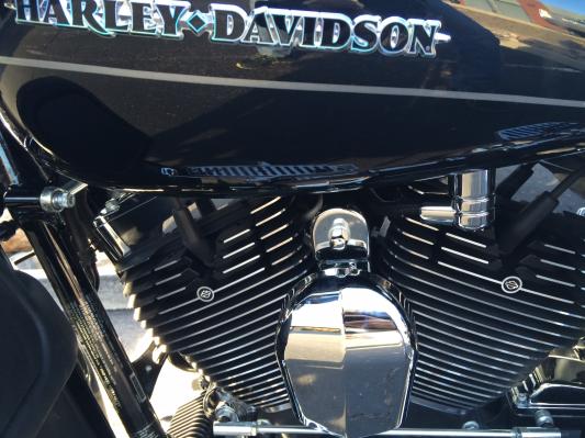 Finned Head Bolt Covers on Vivid Black '14 Limited