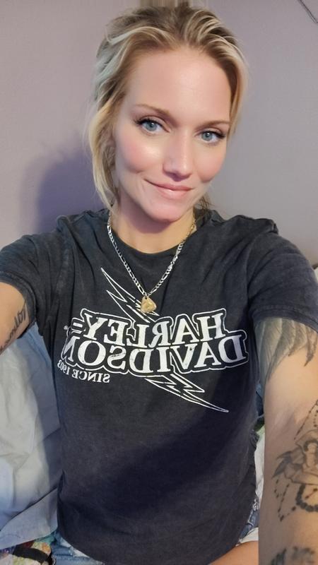 Women's Short Sleeve HD Lightning Tee | Harley-Davidson USA