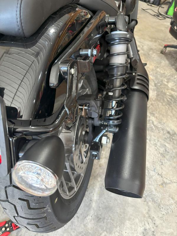 Bolt and spacers right side