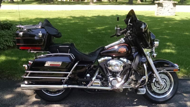 New luggage rack and saddlebag rails installed.