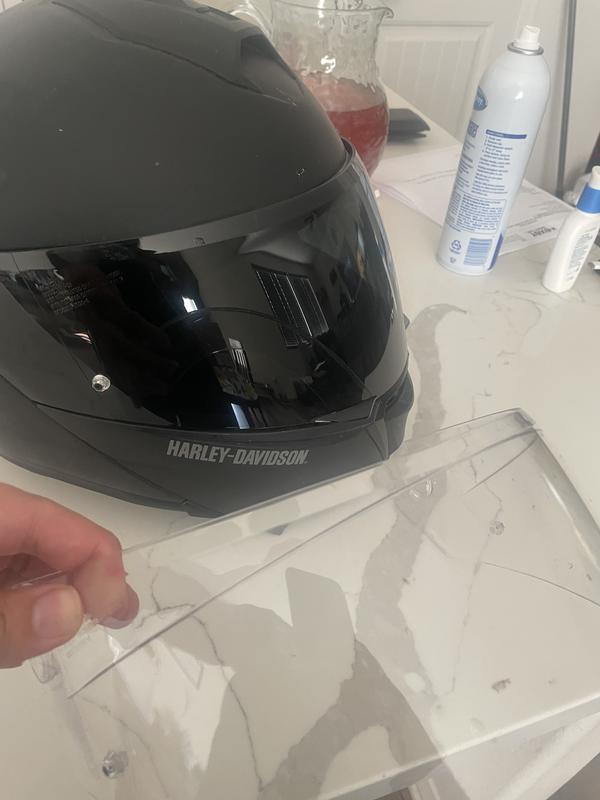 New visor installed