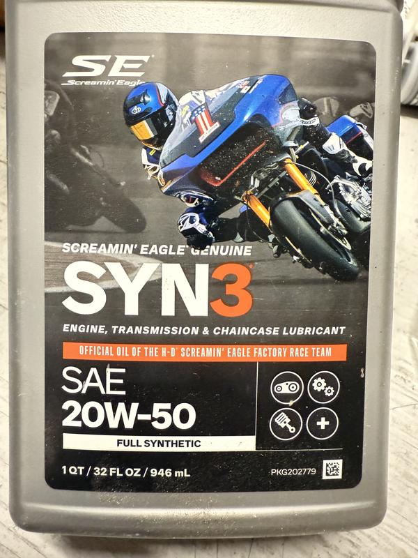 5 Qt. SYN3 Full Synthetic Motorcycle Lubricant Oil Change