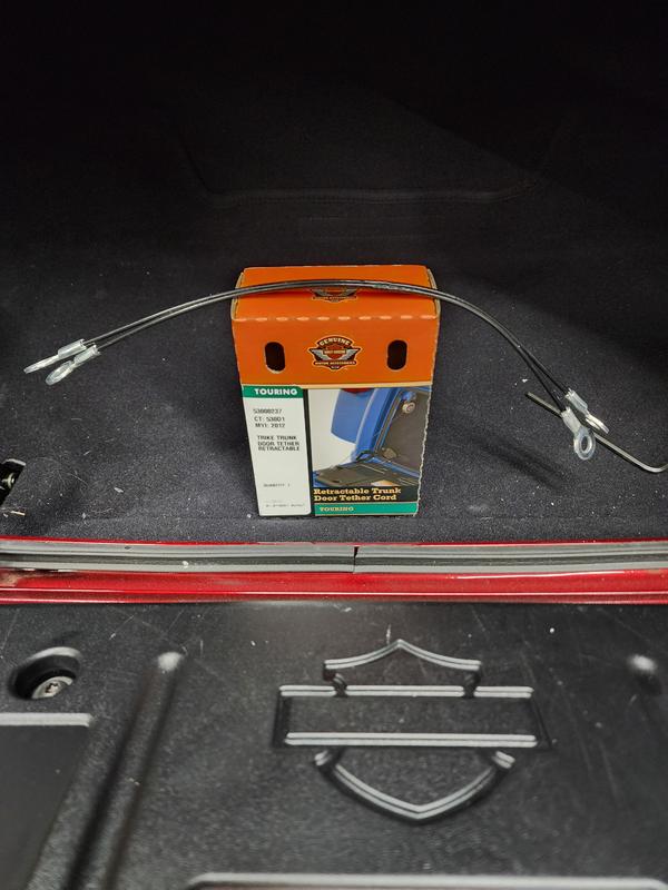 Retractable Trunk Door Tether 53000237 | Harley-Davidson USA Retractable Trunk Door Tether 53000237 | Harley-Davidson USA