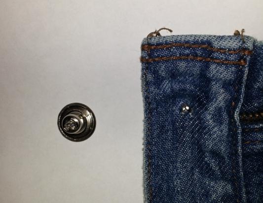 Button fell off the second time this pair was worn.