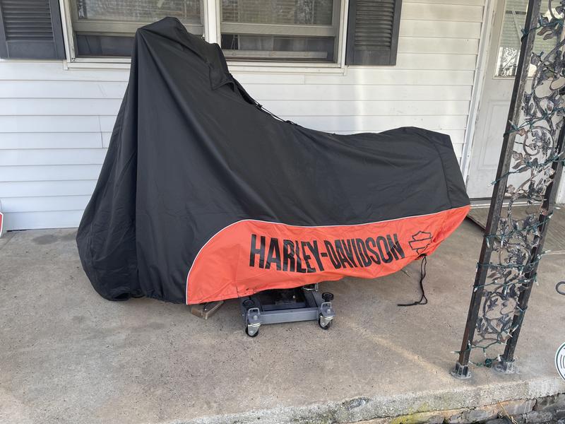 Covers well and bike is getting new front tire .