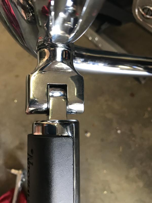 Peg chrome flaked out