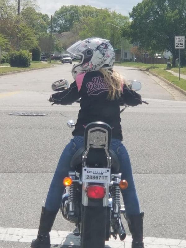 My new HD jacket with my new Harley!
