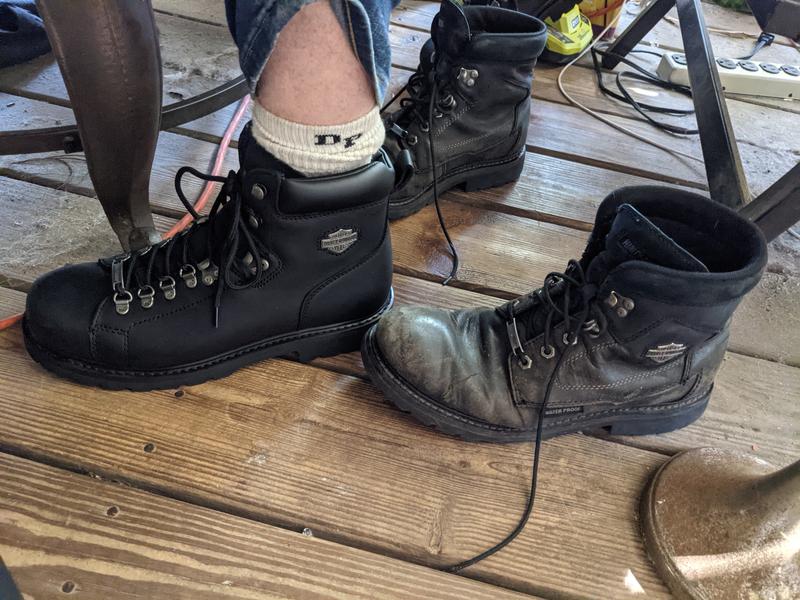 Men s Dipstick Leather Riding Boots Harley Davidson USA