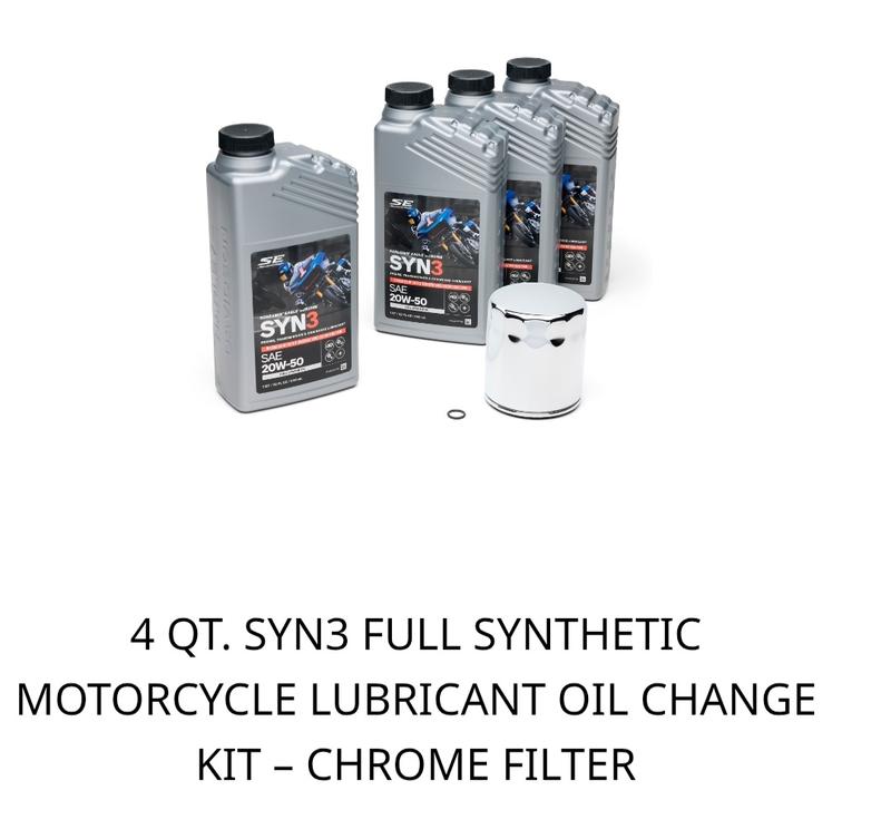 4 Qt. SYN3 Full Synthetic Motorcycle Lubricant Oil Change