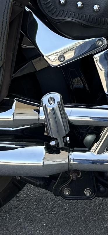 American Airlines カスタムレプリカ ステップバン 1:36 Chrome and Rubber Custom Footpegs 50130-95A | Harley