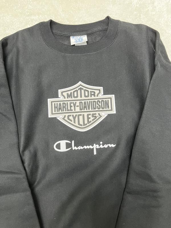 Harley Davidson Motor Cycles outlet Crewneck / Reworked Brand New Champion Sweater