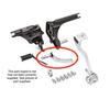 This is what it should have come with, designed for the supplied single gear changer