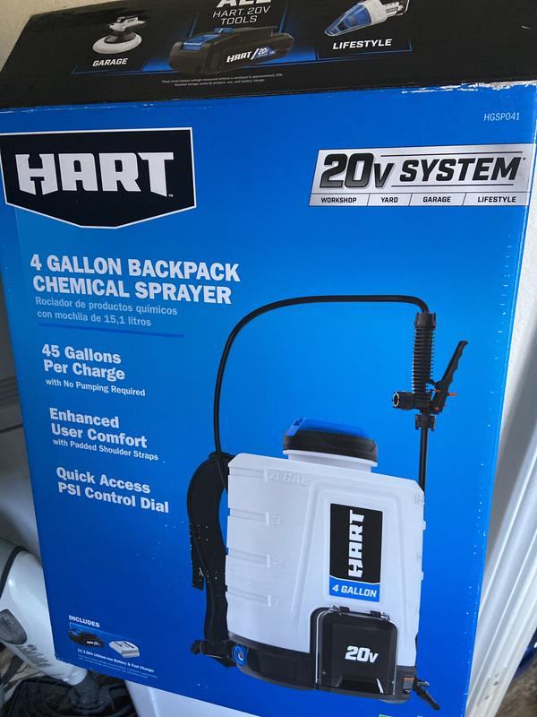 Hart HGSP041 20V Backpack Chemical Sprayer Review PTR