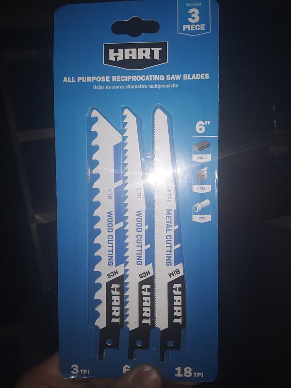 Hart reciprocating saw discount blades