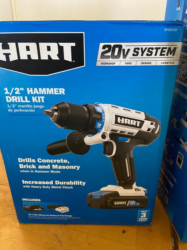 Hart brushless hammer online drill