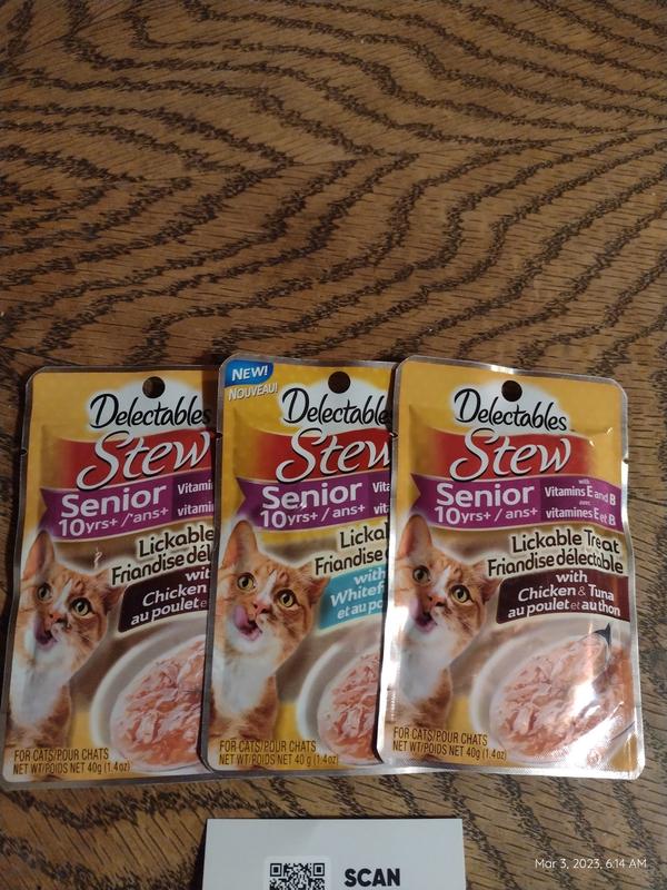 Delectables Stew Lickable Cat Treat Chicken Tuna 1.4 oz Meijer