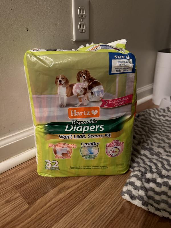 Hartz® Disposable Dog Diapers with FlashDry® Gel Technology - 5ct