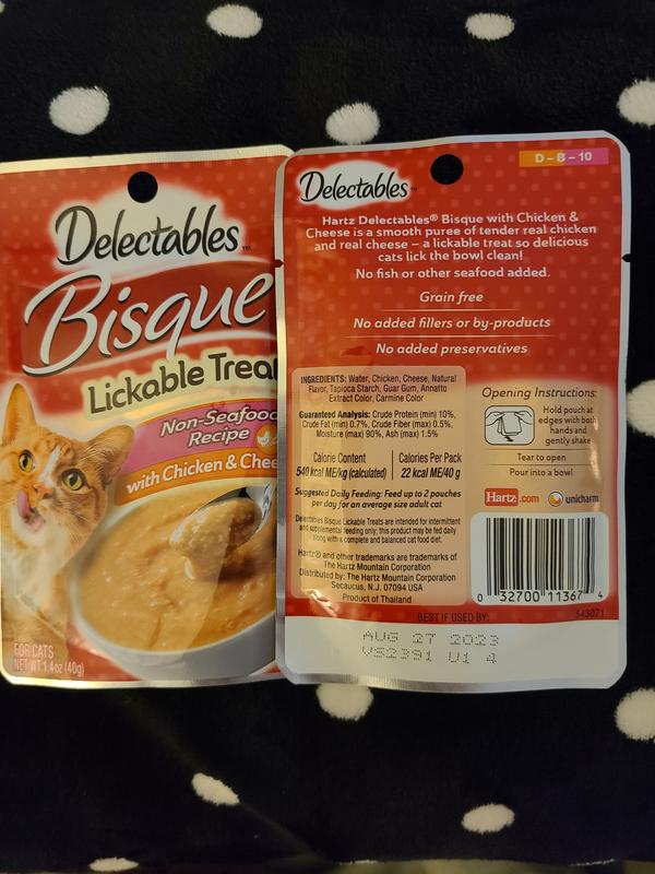 Delectables Lickable Treat Bisque Chicken Cheese Non