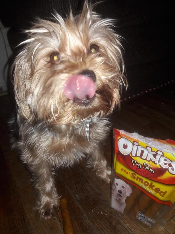 Even his tongue screams YUM!