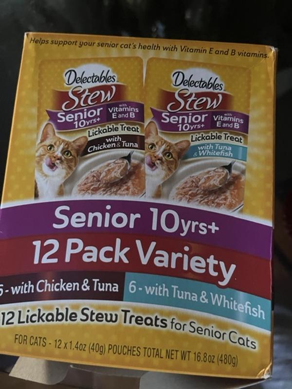 Delectables senior outlet cat food