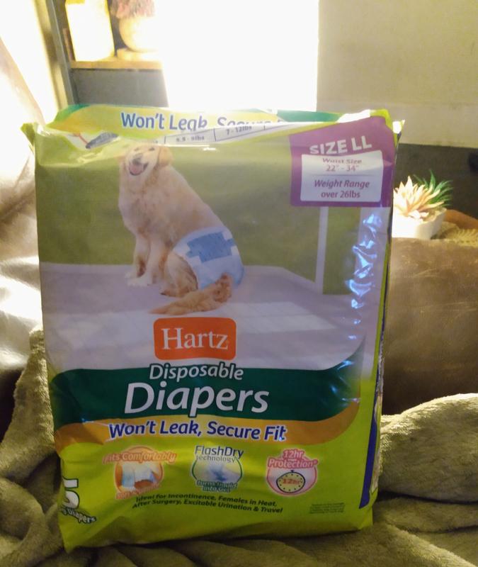 Hartz® Disposable Dog Diapers with FlashDry® Gel Technology - 5ct