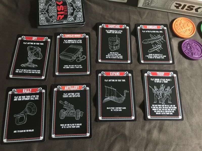 Different tactic cards