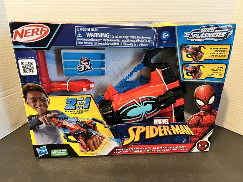Blaster nerf à trois coups Spider-man miles morales Hasbro