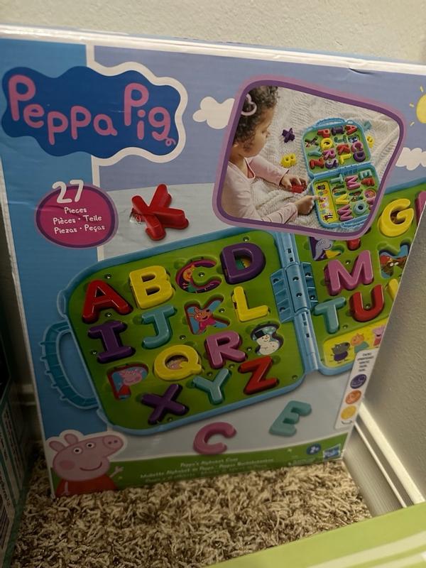 Peppa Pig Estuche del alfabeto de Peppa, juguetes ABC, rompecabezas de  juguetes preescolares para niños de 3 años en adelante