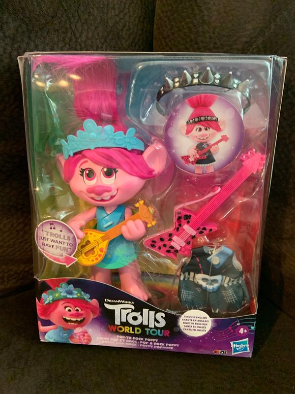 DreamWorks Trolls World Tour Pop-to-Rock Poppy 