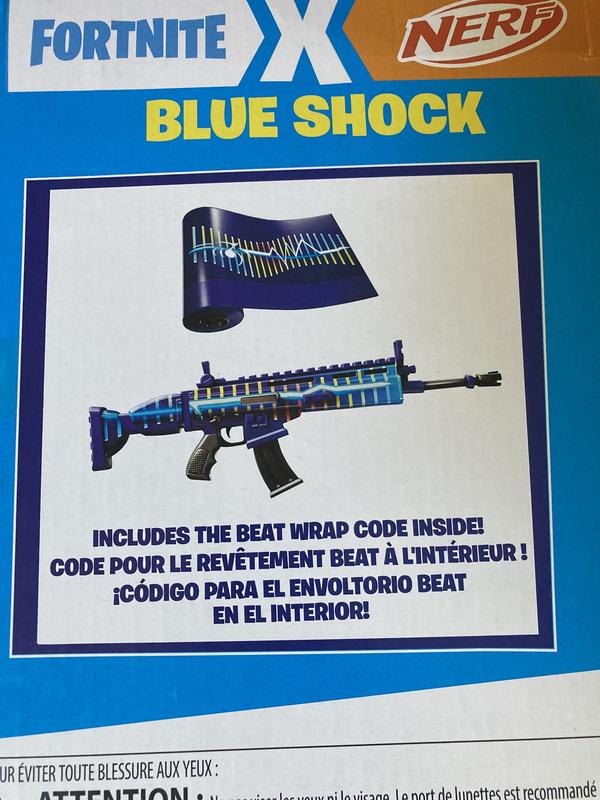 Nerf Fortnite Blue Shock Dart Blaster