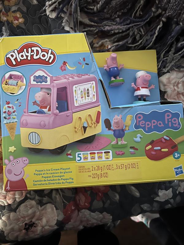 Play-Doh Peppa et le camion de glaces, figurines Peppa et George