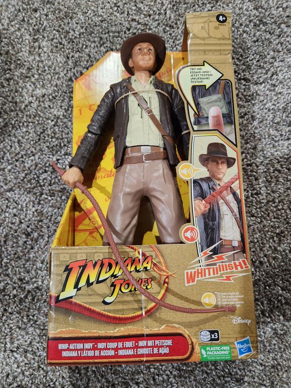 Indiana Jones Whip-Action Indy Indiana Jones Action Figure with Sounds &  Phrases (12”) 