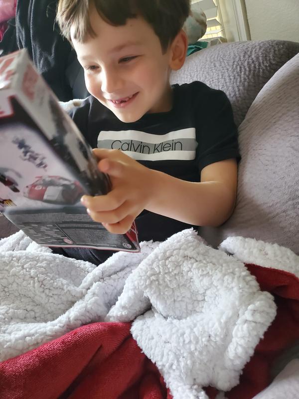 One excited 6 year old!