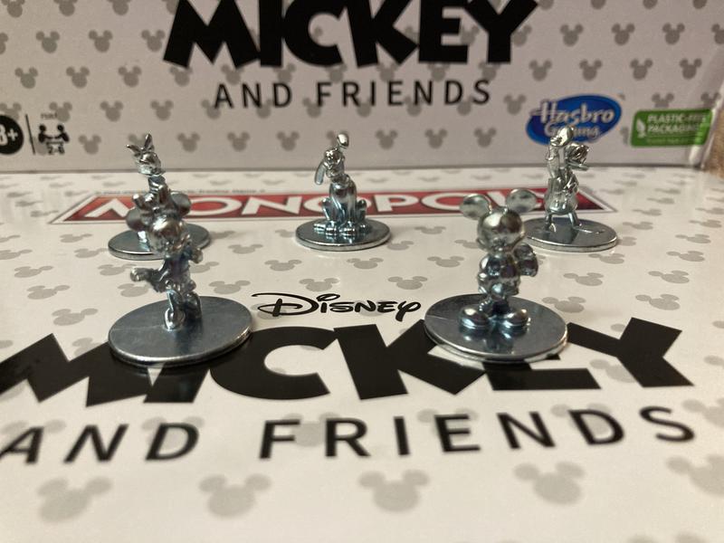 Monopoly Disney Mickey and Friends Edition Board Game for kids and Family  Ages 8 and Up 