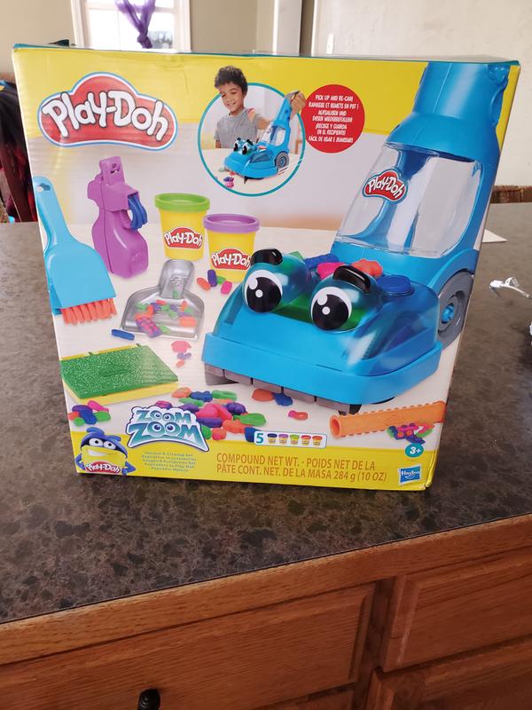 Play-Doh Zoom Zoom Vacuum and Cleanup Toy, Yes, the Zoom Zoom Vacuum  cleans the little Play-Doh pieces! 🙌, By Play-Doh