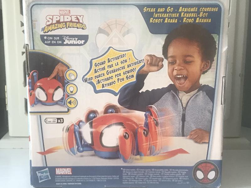 Spidey and His Amazing Friends Speak and Go Trace-E Bot Electronic Spider  Toy, Sound-Activated, Crawls, For Ages 3 and Up - Marvel