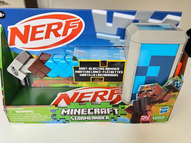 NERF Nerf MINECRAFT STORMLANDER - Marteau à fléchettes multicolore