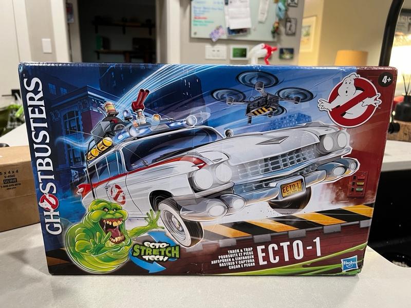 Ghostbusters Track & Trap Ecto-1 Car Toy with Slimer Toy Accessory -  Ghostbusters