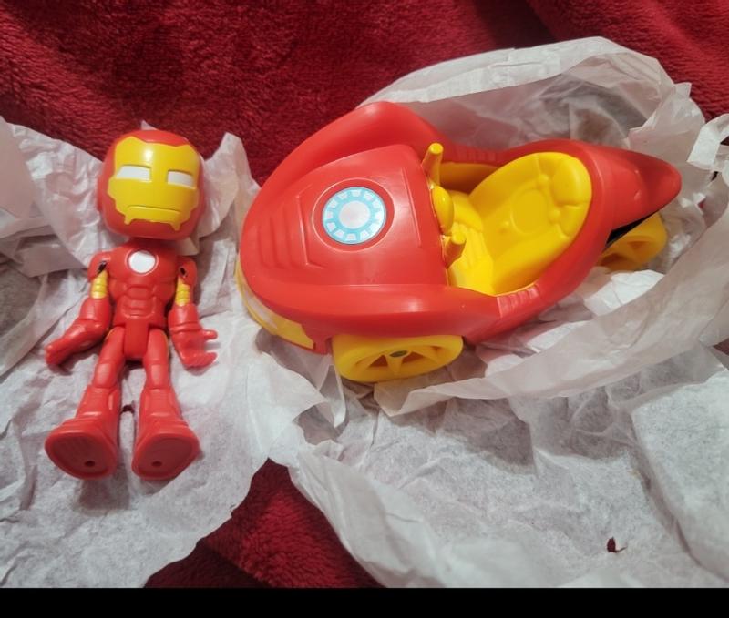 Iron man and car